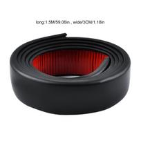 Universalus automobilio sunkvežimio kėbulo purvasaugis praplatinimas guminis ratų arkų antakių lūpų apsauga nuo įbrėžimų juosta lipdukas purvo atvartai apsauginė apdaila 1,5M*3CM juoda