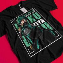 Deku marškinėliai My Hero Academia Bakugo Katsuki Tee Anime Midoriya Dabi Shoto marškinėliai BB884 XL