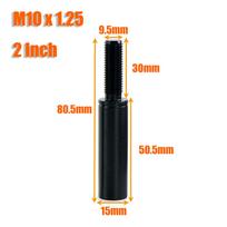 M10X1.5 M10X1.25 M12X1.25 Car Gear Shift Knob Extender Extension Lever 2  3  3.5  4  Black Universal