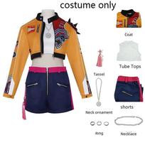 Anime Movie Huntr/x Kpop Demon Hunters Rumi Cosplay Costume Halloween Carnival Party Role Play Uniform Prop S