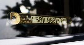 Telefono numerio lentelė automobiliui, 1 vnt.