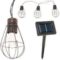 Soliarinė lauko girlianda lemputės Loft Copper 10 LED