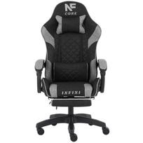 Žaidimų kėdė su pakoju INFINI Core Dark Gray