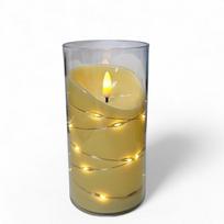 Žvakė / Įdėklas LED su liepsnos efektu ir šviečiančia vielute 7,5×15
