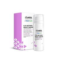 Rivela Dermascience By Cipla 0.3% Retinolio naktinis kremas 30ml nuo tamsių dėmių ir senėjimą stabdanti priežiūra
