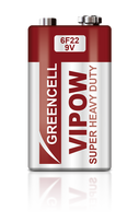 VIPOW 6F22 cinko-anglies baterijos