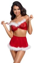 Cottelli X-Mas Powernet Top & Miniskirt Set 2260689 Red L/XL