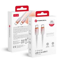 FORCELL F-ENERGY C357 cable Type C to Type C QC4.0 PD 5A 100W Gradient 1 m white