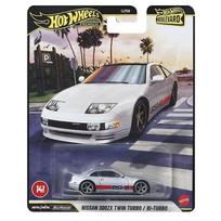 Hot Wheels Boulevard Premium Modeliukas Nissan 300ZX Twin Turbo, silver/red (yra Sandėlyje)
