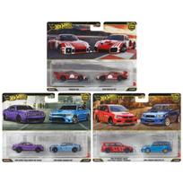 PRE-ORDER Hot Wheels Premium 2-pack Modeliukas (Mitsubishi Lancer & Subaru Forester,Dodge Challenger Demon & Charger SRT,Porsche 935)