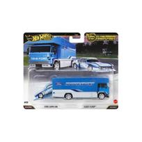 PRE-ORDER Hot Wheels Premium Team Transport Modeliukas Ford Capri GP5 + Fleet Flyer, blue/white
