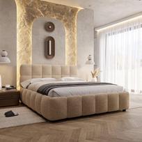 Lova LUMORIA + Čiužinys SAPNAS 2 XL|180x200|Smėlio #8|Boucle