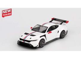 PRE-ORD3R Mini GT Modeliukas 1/64 2025 Ford Mustang GTD Spirit of America, white/red