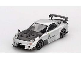 PRE-ORD3R Mini GT Modeliukas 1/64 2024 Mazda RX7 (FD3S) Re-Amamiya, silver metallic