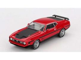 Mini GT Modeliukas 1/64 1971 Ford Mustang Mach 1 Race, red (yra Sandėlyje)