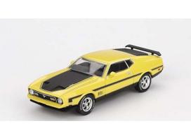 Mini GT Modeliukas 1/64 1971 Ford Mustang Mach 1, grabber yellow (yra Sandėlyje)