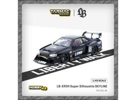 PRE-ORD3R Tarmac Modeliukas 1/43 LB-ER34 Super Silhouette Skyline, black