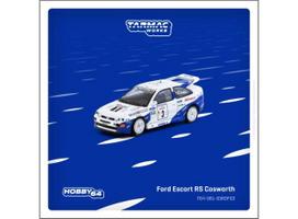 PRE-ORD3R Tarmac Modeliukas 1/64 1993 Ford Escort RS Cosworth #3 François Delecour/Daniel Grataloup Tour de Corse  Rallye de France Winner, white/blue