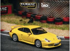PRE-ORD3R Tarmac Modeliukas 1/64 Porsche 911 GT3 (type 996), yellow