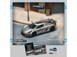 PRE-ORD3R Tarmac Modeliukas 1/64 Koenigsegg Regera, silver metallic