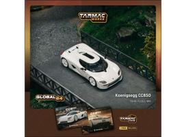 PRE-ORD3R Tarmac Modeliukas 1/64 Koenigsegg CC850, white