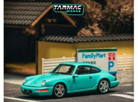 PRE-ORD3R Tarmac Modeliukas 1/64 Porsche 911 Carrera RS (964), mint green