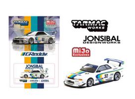 PRE-ORD3R Tarmac Modeliukas 1/64 Nissan Skyline GT-R R32 Widebody Jonsibal Designworks Greddy Limited, white