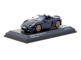 PRE-ORD3R Tarmac Modeliukas 1/64 Porsche 718 Spyder RS, gentian blue metallic