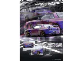 PRE-ORD3R Inno64 Modeliukas 1/64 Nissan Skyline GT-R (R32) Australia Special Edition *Limited Edition*,  midnight purple