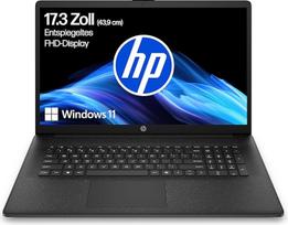 HP nešiojamasis kompiuteris su 17,3 colių FHD ekranu, "AMD Ryzen 7 7730U", 16GB DDR4 RAM, 512GB SSD, "AMD Radeon" grafika, "Windows 11", QWERTZ, juodas, su 25GB "Dropbox" atminties 12 mėn.