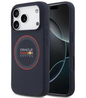 Mėlynas dėklas Apple iPhone 17 Pro telefonui "Red Bull Silicone Red Ring MagSafe Case"
