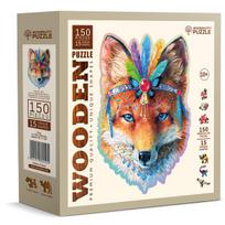 Medinė dėlionė, Mistinė lapė, woodencity, NB 0094-M, Wooden puzzles