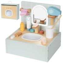 TOOKY TOY kambariui medinė vonio kriauklė vonios kambariui su priedais