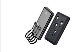 Atsarginis maitinimo šaltinis ("Power Bank") Power bankas su 4 laidais