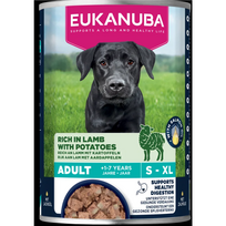Eukanuba konservuotas maistas šunims su ėriena ir bulvėmis 400 g
