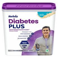 Horlicks Diabetes Plus Didelio skaidulų kiekio vanilės skonio maistinis miltelių mišinys 1000 g indas suaugusiems, skirtas cukraus kiekiui kraujyje reguliuoti