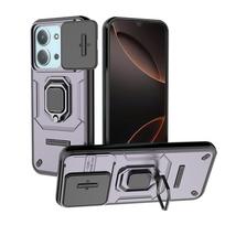 For Xiaomi Redmi 15C 5G Case Shockproof Magnetic Ring Holder Armor Case For Redmi15C Redmy 15C 15 C Lens Camera Protection Cover For Redmi 15C 5G violetinė