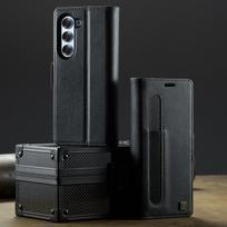 For Samsung Galaxy Z Fold5 / Z Fold6 / Z Fold7  Wallet Case with Card Slots & Kickstand, 360° Protection Leather Case Samsung Galaxy Z Fold5 juoda