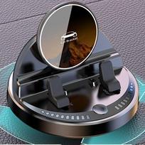 Smart Sensor Car Phone Holder 15W Wireless Charger, 360-degree Rotation Auto Dashboard Air Vent Mount Bracket for iPhone Android CN
