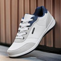 D415 Odiniai Vyriški Batai Anglijos Tendencija Laisvalaikio Batai Vyriški Sportbačiai Itališki Kvėpuojantys Laisvalaikio Vyriški Avalynė Chaussure Homme 7 balta