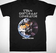 Retro Van der Graaf Generator grupės marškinėliai Vyriški ir moteriški juodi medvilniniai marškinėliai, visų dydžių M gray