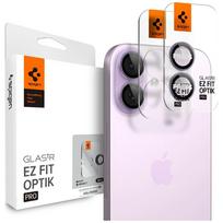Spigen Optik Pro Glas TR "EZ FIT" Camera Protector 2-pack for iPhone 17 / 16 / 16 Plus purple
