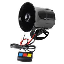 Garsus automobilio signalas Motociklo įspėjamasis signalas Garsus garsiakalbis Motociklo 3 garsų signalas 110dB 12V 3 tonų garsas Sirenos signalas juoda