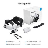 BOBOVR S3 Pro Super Strap Priedai, Galvos oro kondicionavimas ir 10000mah karšto keitimo baterijų paketas, Suderinamas su Meta Quest 3/3S