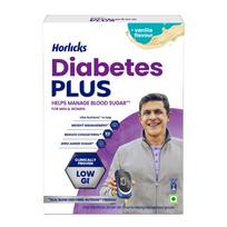 Horlicks Diabetes Plus Vanilės skonio maistingas gėrimas 400g Didelis skaidulų kiekis Be cukraus Palaiko suaugusiuosius