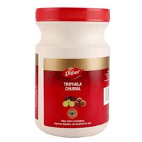 Dabur Triphala Churna 120g Žolinis miltelių mišinys nuo vidurių užkietėjimo, virškinimo palaikymui, žarnyno valymui ir natūraliai detoksikacijai