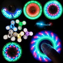6 spalvų kūrybiškas LED šviesos šviečiantis fidget spinneris keičiasi rankinis spinneris švyti tamsoje streso mažinimo žaislai vaikams