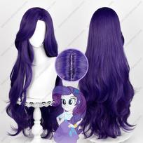 Rarity Cosplay Perukas 90cm Ilgio Tamsiai Violetiniai Garbanoti Perukai Karščiui Atsparūs Sintetiniai Plaukai as the picture-