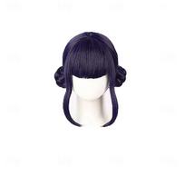 Demonų Medžiotojų Kostiumas Zoey Cosplay Perukas Anime Perukai Ilgi Tiesūs Plaukai Aksesuaras Moterims dark purple-20inches