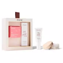 PAESE_SET All About The Base 1 Get The Glow Look skaistinantis veido kremas 30ml + Beauty Powder biri miežių pudra 10g